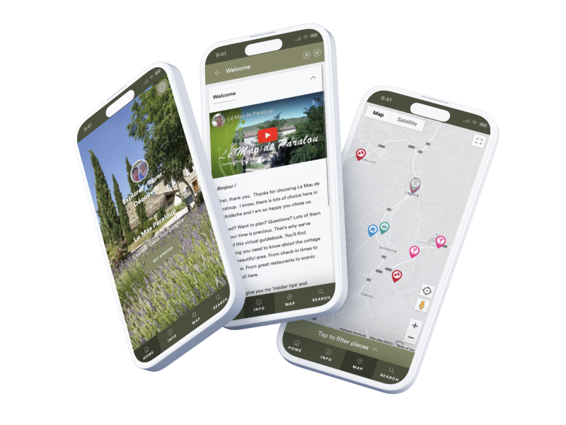 3 iphones randomly placed