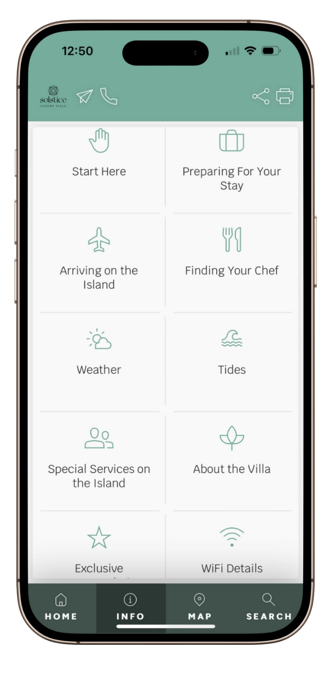 Menu Iphone
